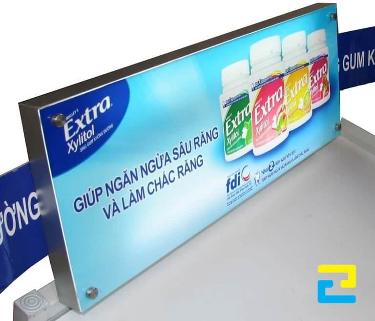 In bạt làm hộp đèn quảng cáo Extra Xylitol