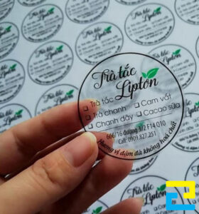 In Tem Nhãn Trong Suốt Lấy Ngay Giá Tận Xưởng