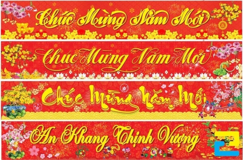 Mau Bang Ron Chuc Mung Nam Moi Hoa Mai 2