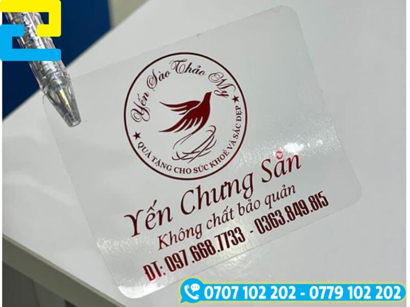 Giay Decal Nhua Trong