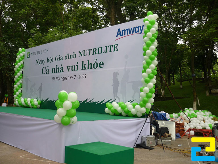 Mẫu backdrop sự kiện Ngày hội Gia đình NUTRILITE