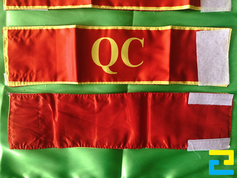 Băng rôn đeo tay nhân viên QC