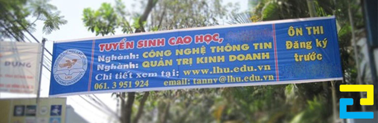 Băng rôn tuyển sinh cao học