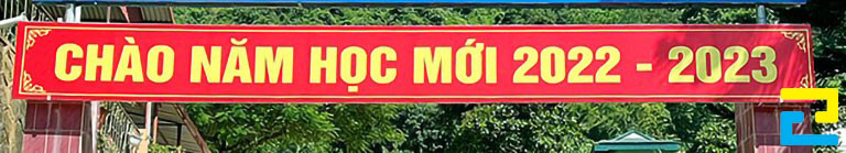 Băng rôn chào mừng năm học mới 2022 - 2023