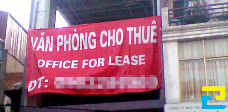 Băng rôn cho thuê văn phòng khổ lớn