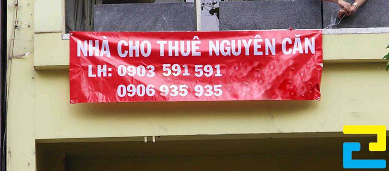Dự án in băng rôn cho thuê nhà