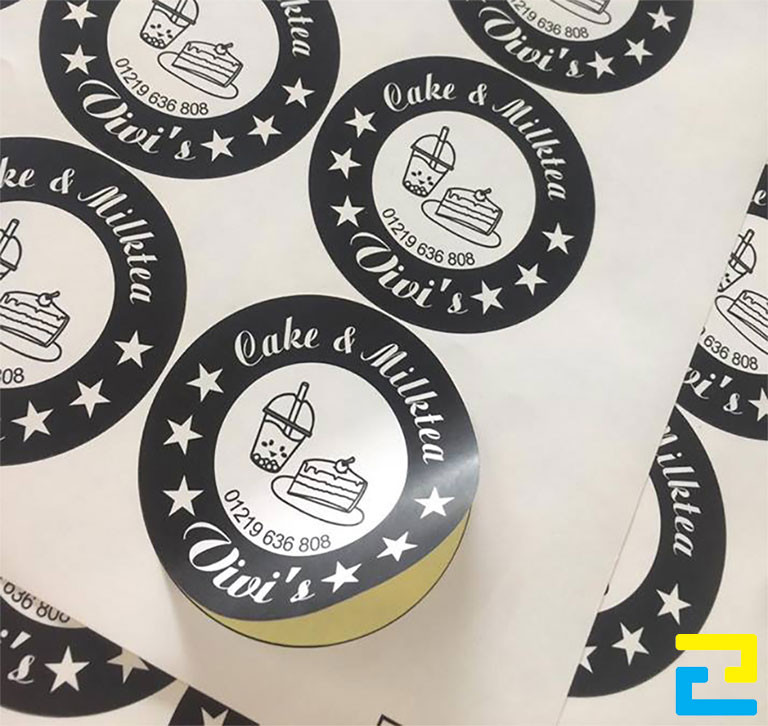 Decal giấy thường được ứng dụng để in tem nhãn cho sản phẩm
