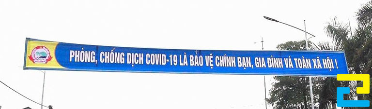 In băng rôn tuyên truyền khổ lớn