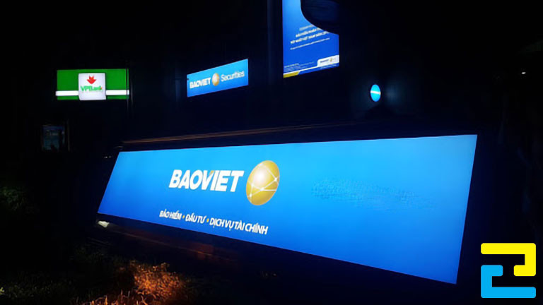 In bạt xuyên sáng ngân hàng Bảo Việt