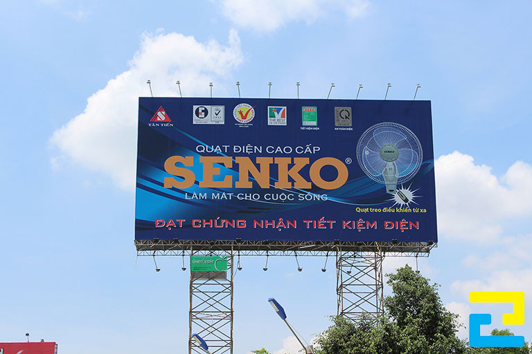In pano quảng cáo quạt điện