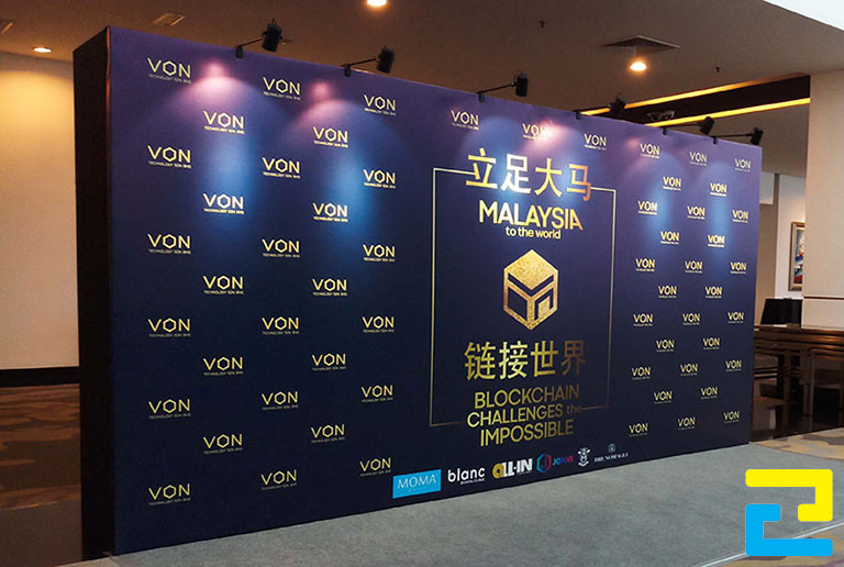 In backdrop cho sự kiện