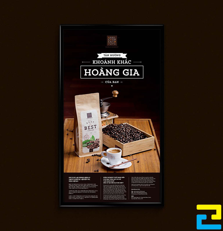 Poster quảng cáo cà phê Hoàng Gia