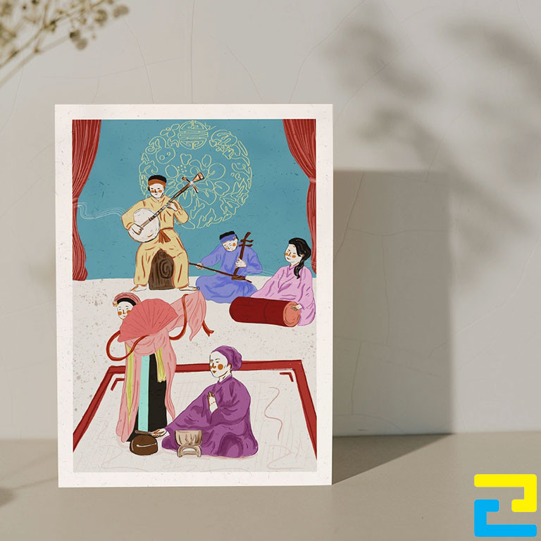 Poster tranh nghệ thuật Việt Nam