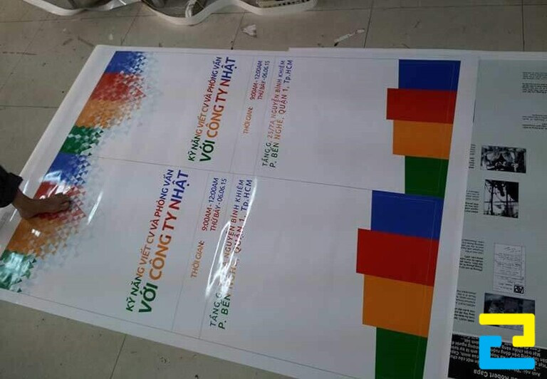 Các sản phẩm khi in cán màng bóng có độ bóng cao