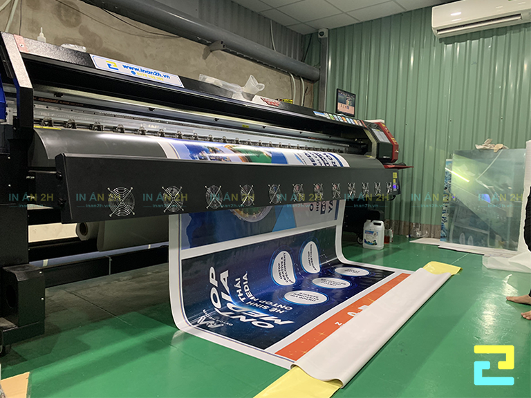 Quy trình in bạt quảng cáo tại In Ấn Quảng Cáo 2H rất chuyên nghiệp