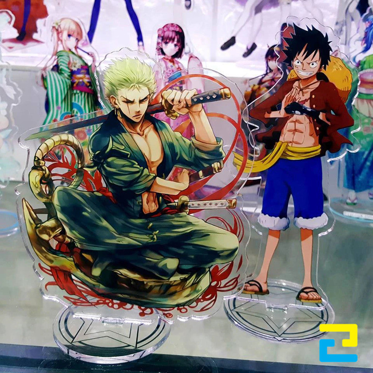 Mẫu standee nhân vật Zoro và Luffy trong hoạt hình One Piece