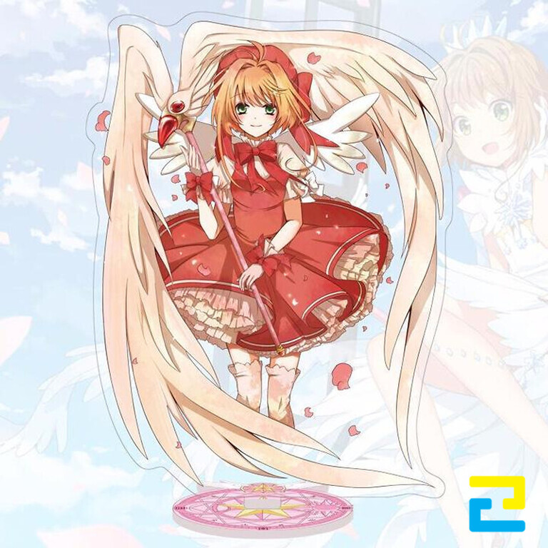 Mẫu standee nhân vật Sakura trong phim hoạt hình Thủ Lĩnh Thẻ Bài
