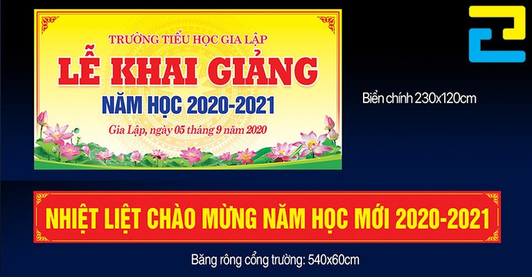 In băng rôn chào mừng năm học mới rất cần thiết cho mỗi trường học vào mùa tựu trường
