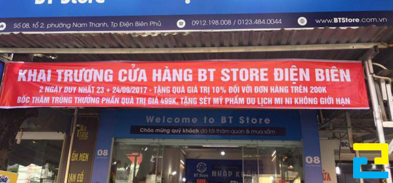 Công Ty In Ấn Quảng Cáo 2H có nhận đơn in banner nhà hàng, cửa hàng,...của những quý khách hàng ở xa công ty
