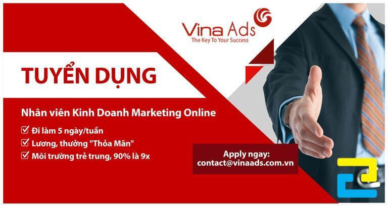 Mẫu banner tuyển dụng nhân viên kinh doanh