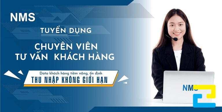 Mẫu banner tuyển dụng chuyên viên tư vấn khách hàng