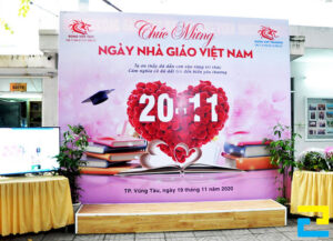 Chuyên In Backdrop Phông Nền 20/11 Đẹp Sắc Nét Lấy Ngay