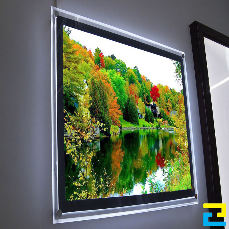 In tranh đèn phong cảnh khổ lớn treo tường