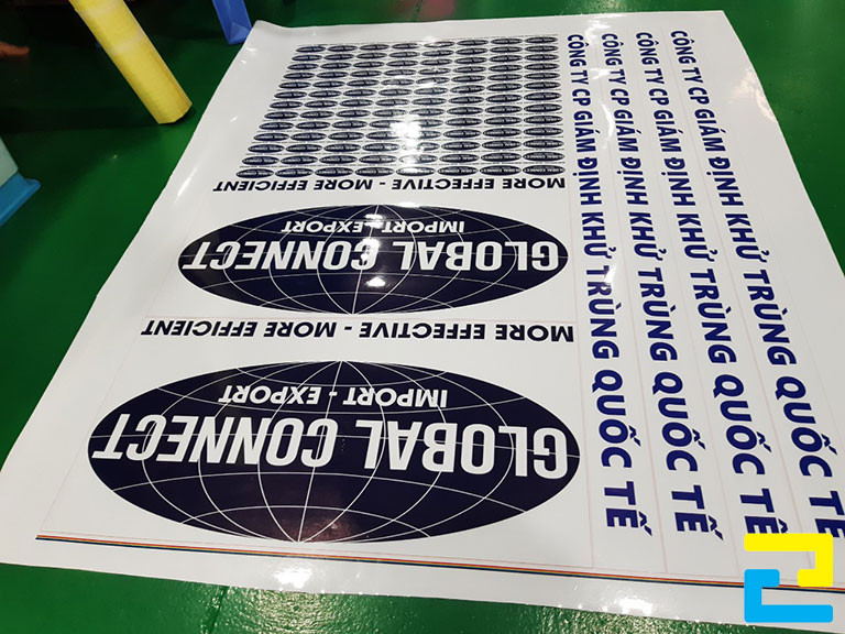 In decal sữa dán kính cho Công ty Giám Định Khử Trùng Quốc Tế
