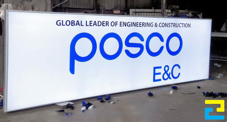 In hộp đèn khổ lớn cho Công Ty TNHH POSCO