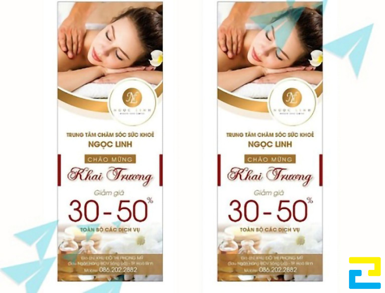 Trường hợp quý khách không yêu cầu gia công cho bản in băng rôn khai trương spa, thời gian in ấn sẽ được rút ngắn