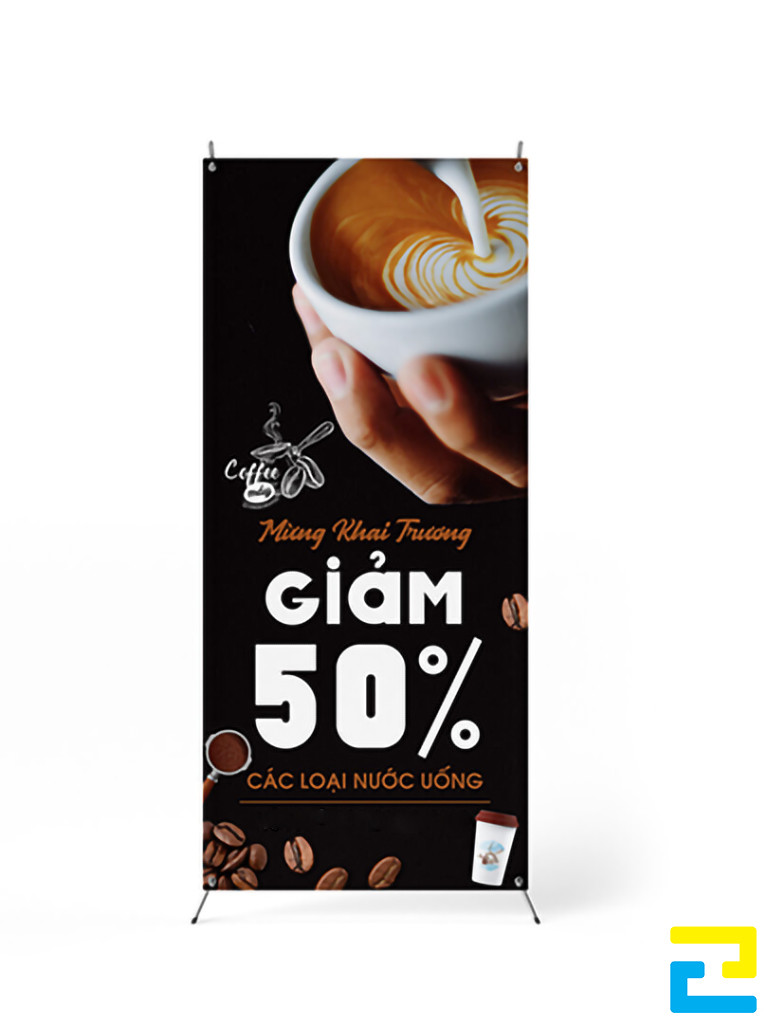 In standee quảng cáo cà phê cho quán Coffee Nóng tại Phường Tam Bình, TP. Thủ đức