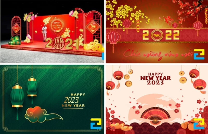 Mau Backdrop Background Tet Nam Cu