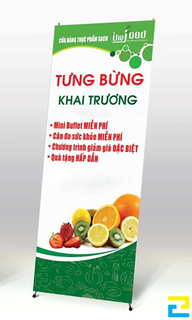 Quý khách có thể yêu cầu đơn vị in ấn standee khai trương với những mẫu mã, thiết kế theo ý thích