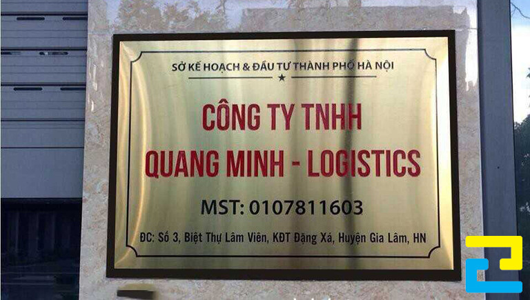 Công Ty In Ấn 2H có nhận in biển hiệu công ty mica với số lượng ít, dù chỉ 1 hoặc 2 biển hiệu