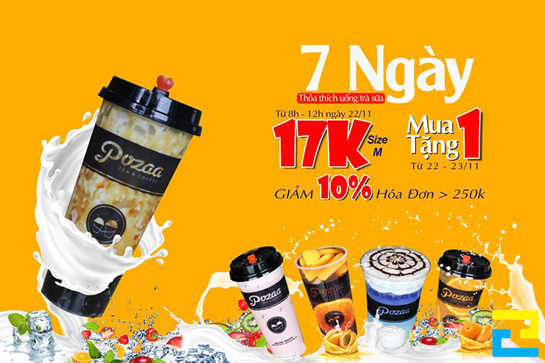 Chúng tôi có nhận in bandroll khai trương trà sữa với số lượng ít, dù chỉ 1 hay là 2 sản phẩm