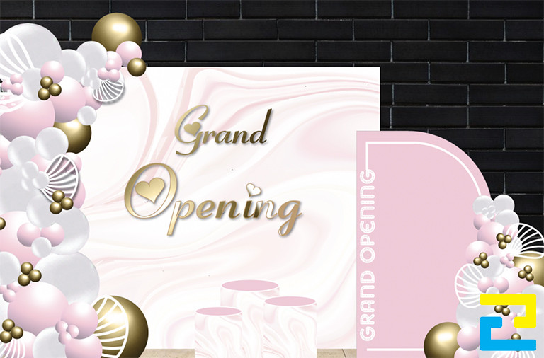 Địa điểm đặt background khai trương còn là vị trí giúp cho những người tham dự sự kiện chụp ảnh để lưu giữ lại kỷ niệm