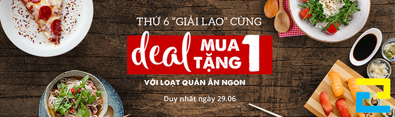 Mẫu 10: Banner quảng cáo đồ ăn được thiết kế với tông màu gỗ, có kiểu chữ đơn giản - nghệ thuật, hình ảnh món ăn đẹp mắt