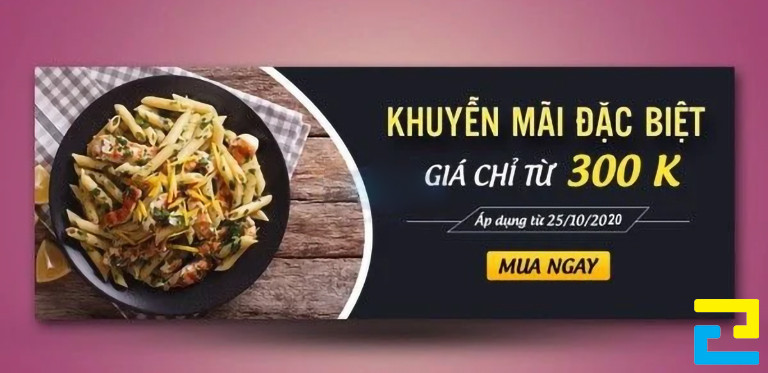 Tùy vào không gian treo banner, màu sắc của thức ăn mà quý khách lựa chọn màu sắc chủ đạo cho banner phù hợp