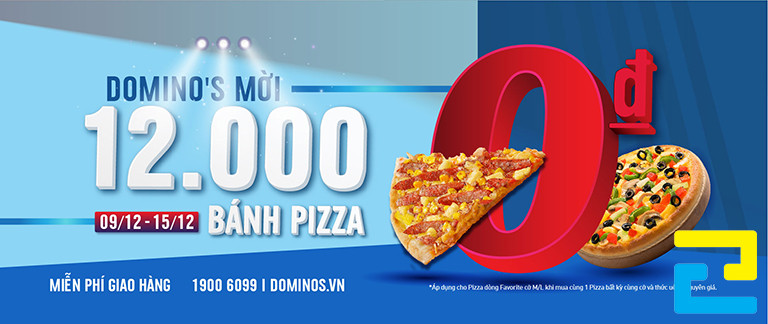 Mẫu 16: Banner đồ ăn được thiết kế với tông màu xanh dương đậm - xanh dương nhạt đẹp mắt, có kiểu chữ đơn giản, hình ảnh minh họa cho đồ ăn