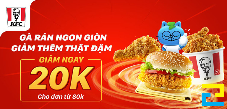 Mẫu 3: Banner quảng cáo đồ ăn được thiết kế với kiểu chữ đơn giản, hình ảnh món ăn được thiết kế với bố cục hợp lý, có tông màu đỏ rực rỡ
