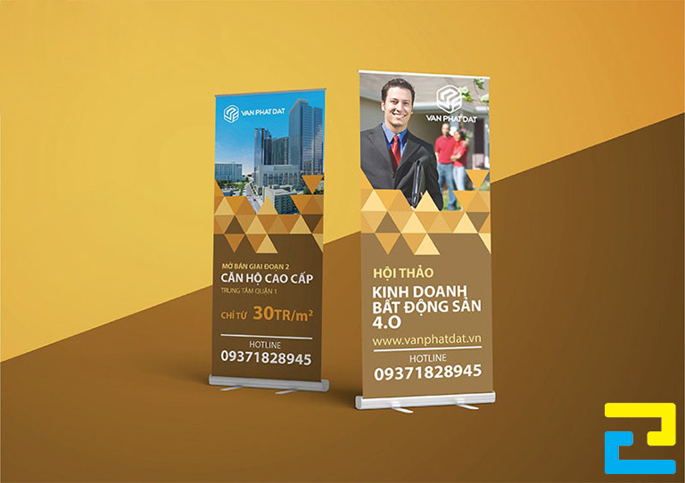 Công Ty In Ấn Quảng Cáo 2H có nhận sản xuất standy dự án bất động sản với số lượng ít từ dù chỉ 1, 2, 3 sản phẩm
