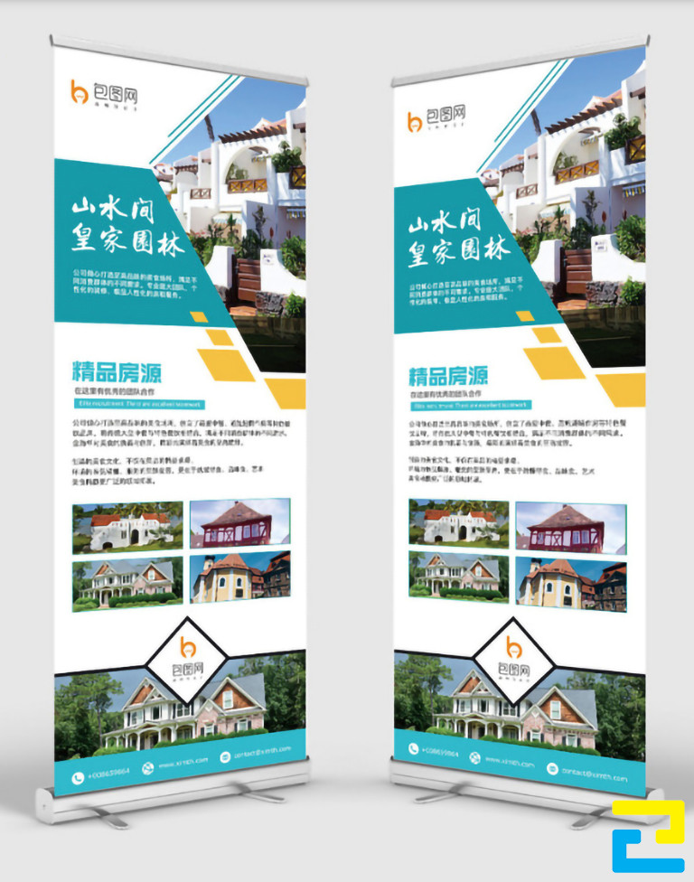 Mẫu 22: Standy cho dự án bất động sản được thiết kế với hình ảnh minh họa cho dự án đẹp mắt, thông tin dự án được mô tả chi tiết