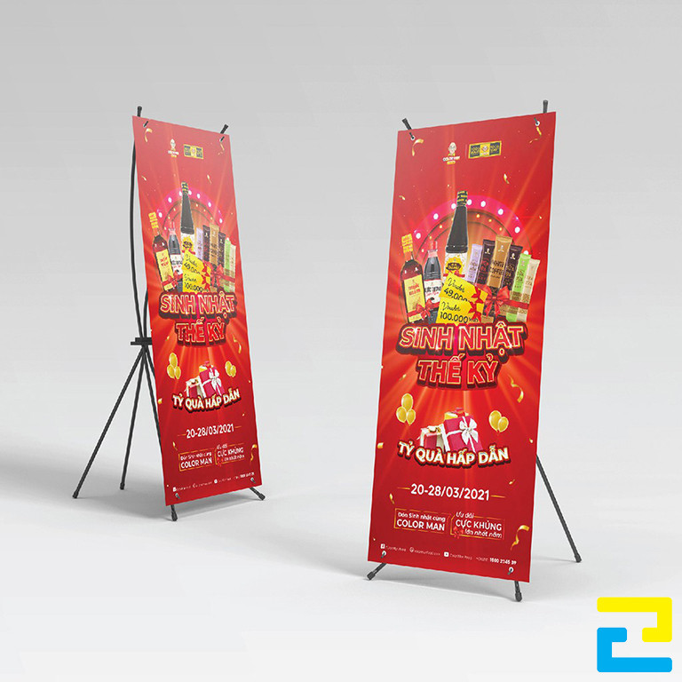 Standee cho sự kiện giúp người đi đường, người tham gia nắm bắt được thông tin của sự kiện