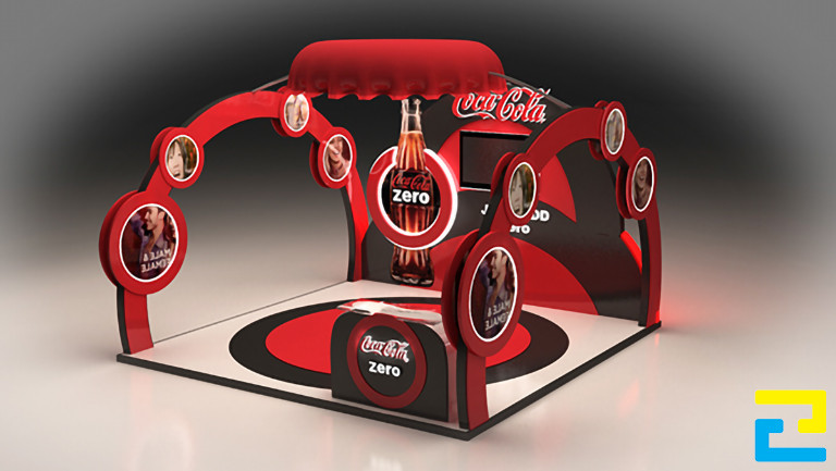 Booth là một khoảng không gian có kích thước lớn, nhỏ tùy theo chiến dịch quảng cáo