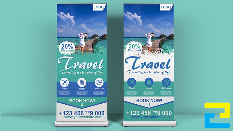 Quý khách có thể đặt in mẫu standee chuyến du lịch bằng cách liên hệ qua số Hotline: 0779.102.202 hoặc Mail: inanquangcao2h@gmail.com