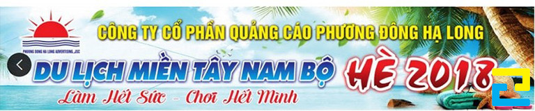 Những hình ảnh cần có trên bandroll du lịch đó là: Hình ảnh logo của đơn vị tổ chức chuyến du lịch, hình ảnh minh họa cho chuyến du lịch,...