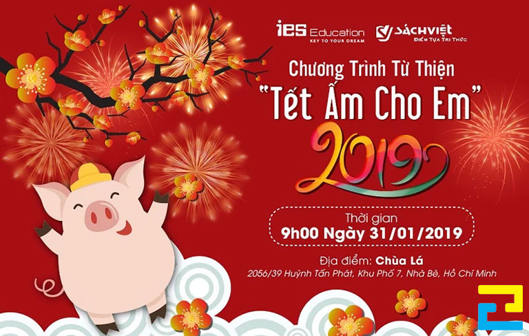 Mẫu 20: Băng rôn có kiểu chữ đơn giản, có tông màu đỏ nổi bật, hình ảnh minh họa như: Hoa mai, hình ảnh con giáp,... được thiết kế với bố cục đẹp mắt