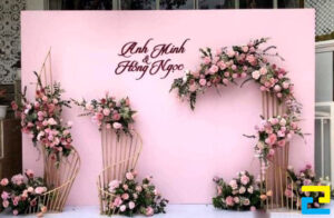 15+ Mẫu Backdrop, Background Đám Cưới Ngoài Trời Cực Đẹp