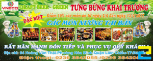 10+ Mẫu Băng Rôn Khai Trương Quán Nhậu, Quán Bia Đẹp Sắc Nét