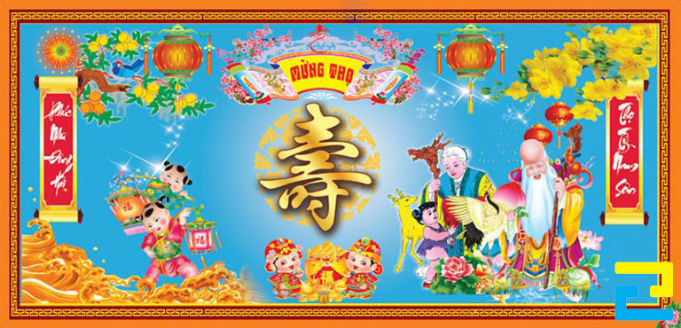 Bản in bandroll mừng thọ thường được sử dụng để treo ở những địa điểm diễn ra lễ mừng thọ như: Nhà ở, ủy ban nhân dân, nhà hàng, biệt thự, chung cư,...